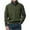 Army Green, variant on Mens Long Sleeve Tee Shirts Stand Up Collar Half Zipper Pullover Leisure Loose Fit Spring Clothes Lightweight Solid Color Shirt (Wine,S)