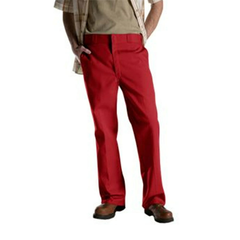 Dickies - Men's Durable Original Work Pants RED 28x30 - Walmart.com ...