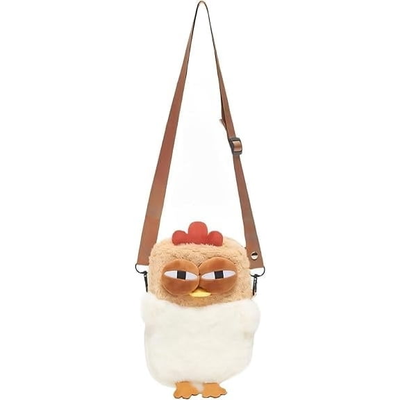 Women Chicken Purse Plush Handbag White Elephant Gifts Funny Animal Bag