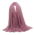 thumbnail image 2 of Las Mujeres Musulmanas de Moda Suave Bufanda Larga Hijab Chal Judío Cabeza Bufandas Cuello para proteger , , Los 90x180cm Rosado Salvador Bufanda de algodón suave para mujer, 2 of 7