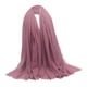 thumbnail image 2 of Bufanda larga suave para mujer Chal liso plisado Hijab Chal de cabeza judía en la cabeza Rosado jinwen Bufanda de algodón suave para mujer, 2 of 7