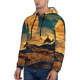 thumbnail image 3 of Salouo Sunset Desert Journey Pattern Men's Fall Hoodie Sweatshirt,Sport Hoodie with Pockets for Men Pullover Casual Hooded Sweatshirt-Small, 3 of 7