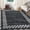 Dark Gray, variant on Scalloped Washable Rug 9x12 Area Rug for Living Room Modern Border Large Bedroom Throw Carpet with Rubber Backing Stain Resistant Boho Rug for Dining Room Home Decor Office