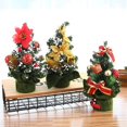 thumbnail image 2 of Decoración de árbol de Navidad multicolor, fácil de llevar, decoración en miniatura para el hogar, decoración de árbol de Pvc para escritorio, 2 of 5