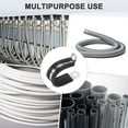 thumbnail image 5 of Uxcell 20 Pack Cable Clamps 28 mm 304 Stainless Steel Rubber R Shape for Tube, 5 of 7
