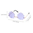 thumbnail image 2 of Purple Funny Sunglasses for Party Photo Props with Highquality Material and Longlasting Durability 1Pc, 2 of 9