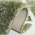 thumbnail image 5 of SAFAVIEH Tahoe Elwyn Geometric Shag Runner Rug, Sage/White, 2' x 9', 5 of 8