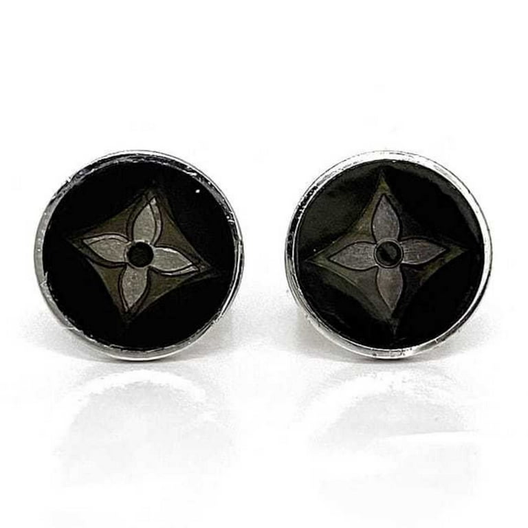 Louis Vuitton Cufflinks Button Sterling Silver Accessories USED