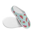 thumbnail image 3 of Yiaed Watermelon Print Slippers Fuzzy Warm Cozy Slippers Non Slip House Slippers For Indoor Outdoor Slippers House Slippers-37/38, 3 of 7