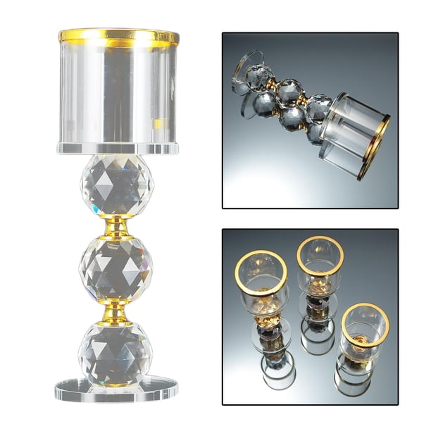 Candelabros de cristal perfke brillantes para decoración dormitorio boda Portavelas