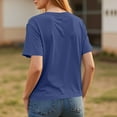 thumbnail image 4 of Lumtrix Summer Tops for Women Spring Short Sleeve Shirts Beach Vacation Plus Size Workout Tshirts Casual Clothes 2025 Navy M, 4 of 6