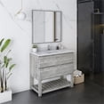 thumbnail image 5 of Fresca Formosa 36" Floor Standing Modern Bathroom Vanity with Open Bottom & Mirror in Ash, 5 of 12
