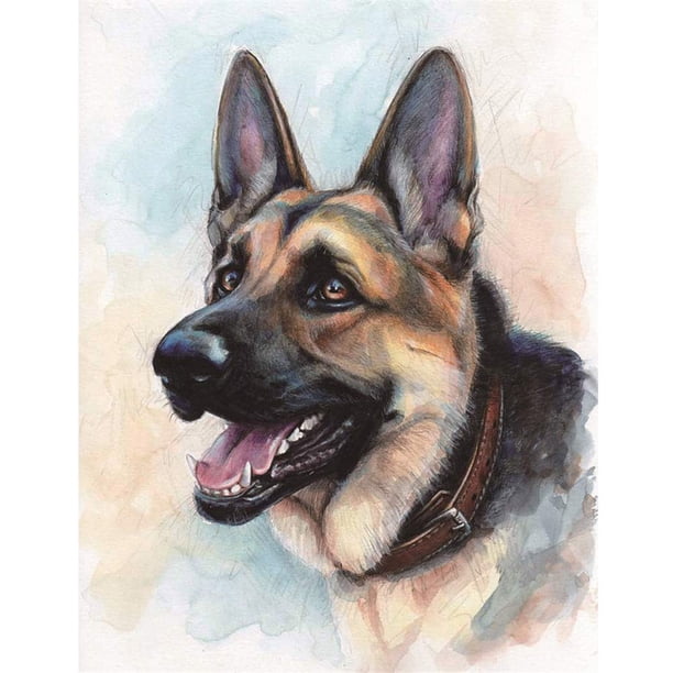Perro 11CT Kit Punto Cruz Bordado Impreso Juegos Bricolaje (SZX26)