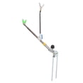 thumbnail image 4 of Soporte Para Caña De Pescar De Acero Inoxidable, Soporte Para Caña De Pescar Resistente Y Duradero, 2 Cabezales Telescópicos Ajustables Con Soporte Para Soportar La Caña De, 4 of 8