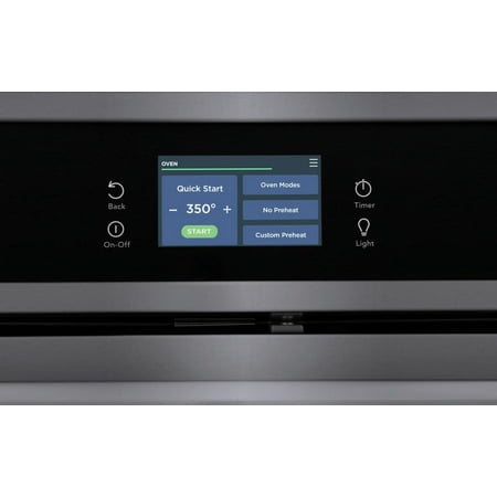 Frigidaire - Gallery 30" Built-in Single Electric Wall Oven with Total Convection - Black Stainless Steel