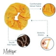 thumbnail image 5 of Velvet Solid Scrunchies - Set of 2 - Yellow, 5 of 5