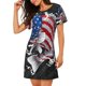 thumbnail image 2 of Disketp Largemouth Bass Fish in USA para Camisón Corto de Manga Corta para Mujeres, Camisón Cómodo con Escote Redondo, Bonito y Confortable, 2 of 6