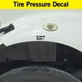 thumbnail image 2 of (4 Pack) Tire Pressure 105 PSI Stickers, Laminated Vinyl Decals, Truck Safety Markings, Self-Adhesive Durable Labels (2" x 1", Black/White), 2 of 5