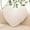 White, variant on Soft Heart Shaped Throw Pillow for Sofa, Bed, or Car - Faux Fur Decorative Cushion for Home Decor and Comfort