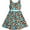 Multicolor Blue, variant on Girls Dress Flower Brown Sundress Summer Beach Dress 2-3 Years