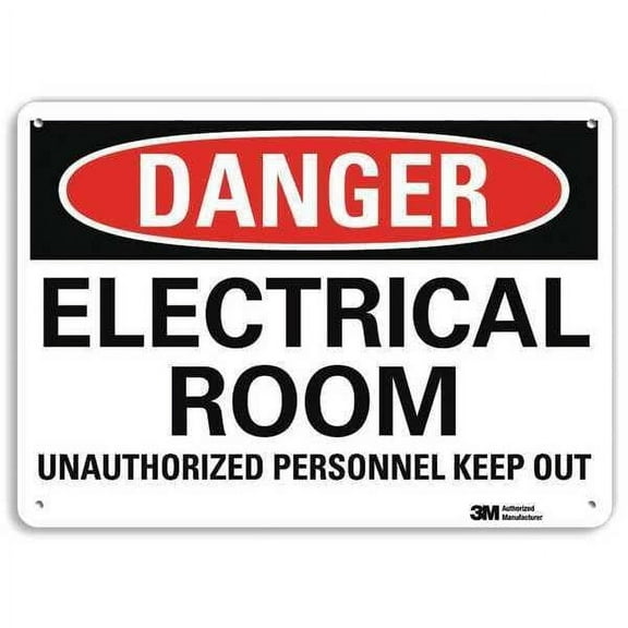 Lyle Danger Sign,14" W,10" H,0.040" Thickness, U3-1411-NA_14x10 U3-1411-NA_14x10