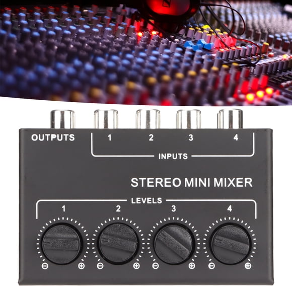 Divisor Pasivo De 4 Canales, Mezclador Pasivo Plug And Play CX400 Profesional De Bajo Ruido Para Barra Pequeña Para Reproductores De Cinta 
