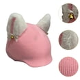 thumbnail image 6 of lacooooppia Snow Ski Helmet Cover Outdoor Lovely Fun Casual Helmets Accessories White Pink, 6 of 8