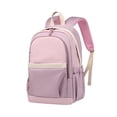 thumbnail image 4 of Mochila para la escuela de moda con asa , mochila con correa ajustable para viaje violeta rosa, 4 of 8