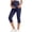 Navy, variant on Only Moment Long Bermuda Shorts for Women Blended Fabric High Waisted Work Travel Pants with Pockets Stretchy Business Casual Slacks Yoga Shorts with Pockets for Wowomen Black,S