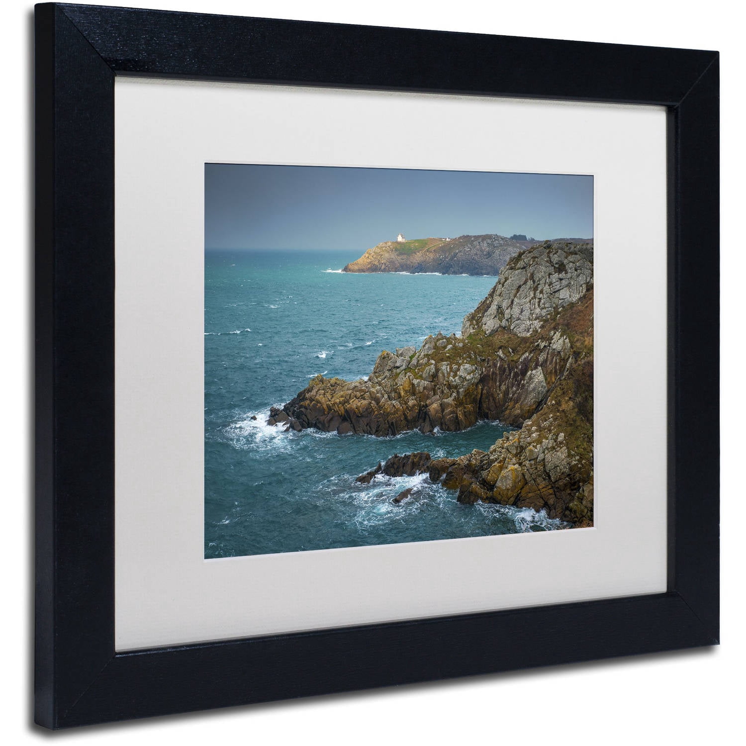 Trademark Fine Art "Land of Legend" Canvas Art by Mathieu Rivrin, White Matte, Black Frame