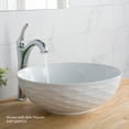 thumbnail image 3 of KRAUS Viva Round White Porcelain Ceramic Vessel Bathroom Sink, 16 1/2 in. D x 5 1/2 in. H, 3 of 14