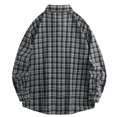 thumbnail image 4 of Admvng Men's Checkered Shirt Button Down Long Sleeve Vacation Casual Shirts, 4 of 4