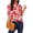 Multicolor PAT11, variant on Womens Blouses Dressy Casual Mock Neck Batwing Sleeve Tops Loose Fit Tie Back Summer Tunic Tops