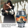 thumbnail image 3 of United States Capitol With Flag Cremation Urns For Ashes, Cremation Urns For Men, Funeral Urns For Adult Human Ashes, Urns For Women, Metal Urns, Urn For Female Ashes, Memorial Urn For Ashes 10 Inch, 3 of 5
