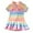 B, variant on Kids Toddler Baby Girls Rainbow Dress Cute Bunny Decoration Dress Short Sleeve Princess Dress
