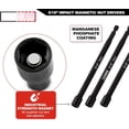 Poplock 5-Piece ½" Drive Impact Driver Bit Set – T30 T40 T45 T50 T55, 150mm Long, Torx Star Bits