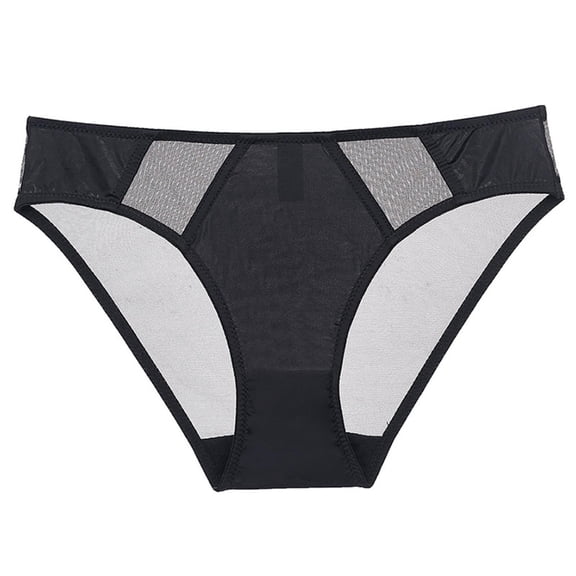 Jamicy Underwear French Thin Perspective Mesh Lace Underwear Cropping Hip Lifting Low Waist Underwear