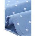 thumbnail image 5 of DARING DIVA Women's Peter Pan Collar Polka Dots Short Sleeve Tops XS Dusty Blue, 5 of 6