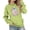 Light Green, variant on Oversized Girls Hoodie, Casual Long Sleeve Pullover Sweatshirt with Pocket, Drop Shoulder Loose Fit Top for Girls, Solid Color Fall Winter Clothing