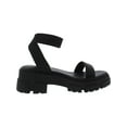 thumbnail image 2 of Wild Pair Womens Theodorra Faux Leather Ankle Strap Platform Sandals, 2 of 3