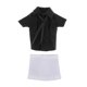 thumbnail image 1 of Ropa para figuras femeninas en miniatura, falda corta, camisa con , ropa para figuras de acción, para de muñecas femeninas de 6 pulgadas, 1/12 Camisa negra, 1 of 8