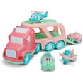 thumbnail image 5 of YouLoveIt Transport Truck Toy Cartoon Truck Friction Powered Car Toys Carrier Truck Play Vehicles Toys Set with Sound and Light Car Toy Set for Boys, Girls, 4 Mini Car Taxi Airplane Helicopter, 5 of 8