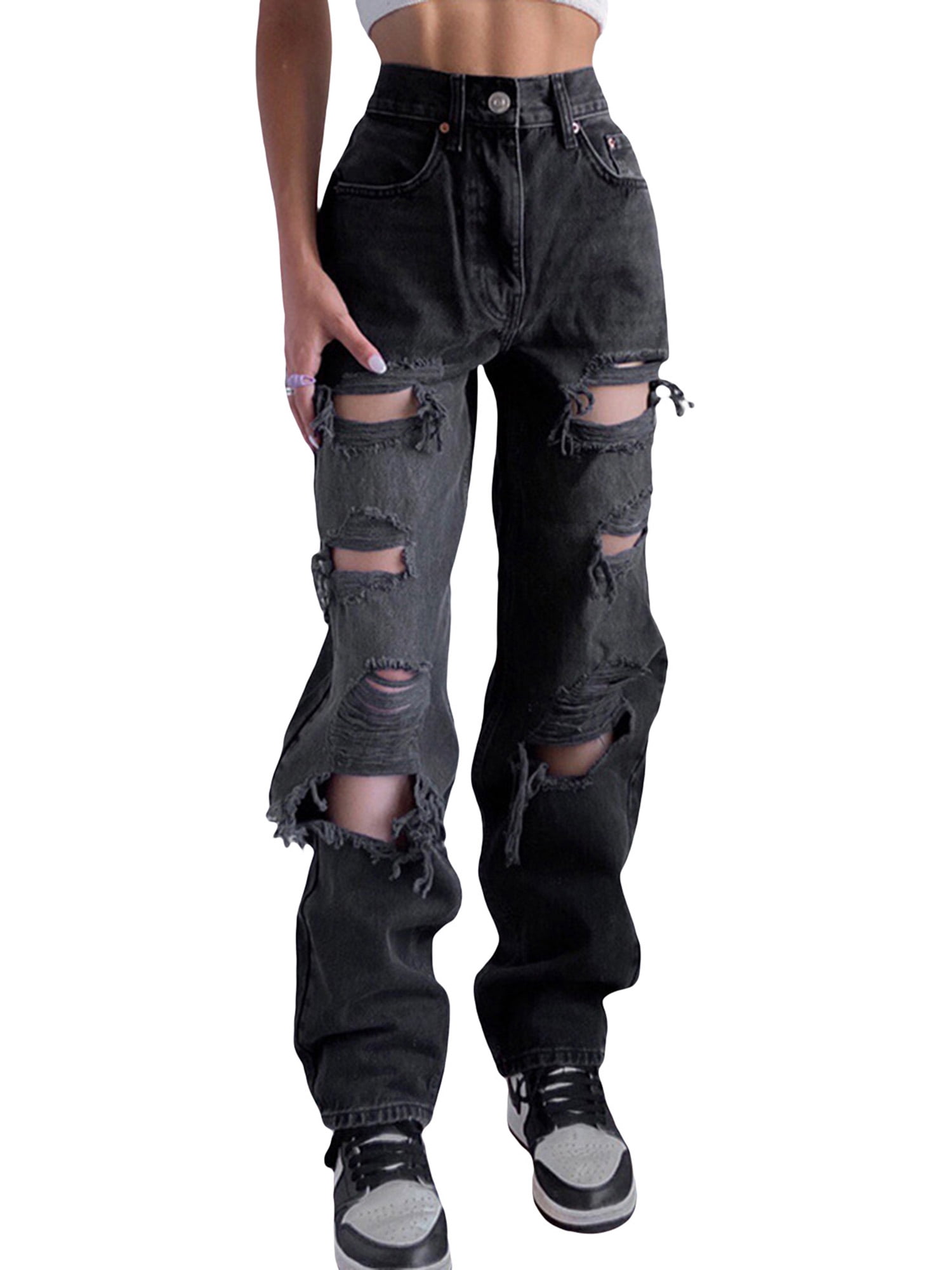 Black Jeans, Black Ripped Jeans for Women