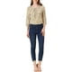 thumbnail image 2 of BLUSA BOHO INSPIRADA PARA MUJERES CON ESTAMPADO FLORAL Y CUELLO CON LAZO, MANGAS 3/4, TOPS CASUALES, TAMAÑO S, NARANJA, 2 of 6
