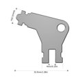 thumbnail image 3 of Llave de waffle universal para dispensador de toallas de papel e inodoro, compatible con Georgia Pacific 50504, paquete múltiple de 5 con 2 llaveros, 3 of 4
