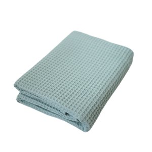 NANDIYNZHI Cooling Blanket 39.7 x 43.3 Inches Soft Comfortable Waffle Weave Cooling Blanket Lightweight Cooling Blankets for Hot Sleepers Throw Blanket Cooling Comforter Style Green