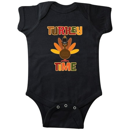 

Inktastic Thanksgiving Turkey Time Gift Baby Boy or Baby Girl Bodysuit