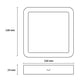 thumbnail image 4 of Estevez Luminaria LED para Sobreponer DRUM SQUARE ECO 12W 3000K Blanco, 4 of 7