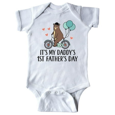 

Inktastic Daddys 1st Fathers Day Boys Gift Baby Boy Bodysuit