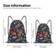 thumbnail image 2 of Fotbe Adventure Camping Badge Bolsa Mochila con Cordón Estampada, Bolsa de Gimnasio Deportiva, Bolsa Cinch, Bolsa con Cordón para Hombres y Mujeres-Small, 2 of 6
